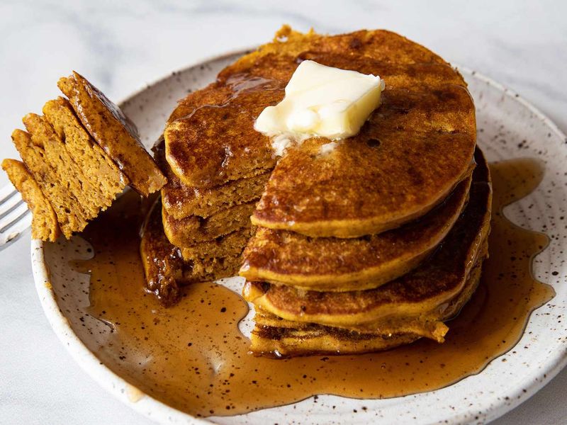 Wholesome Spiced Pumpkin Pancakes