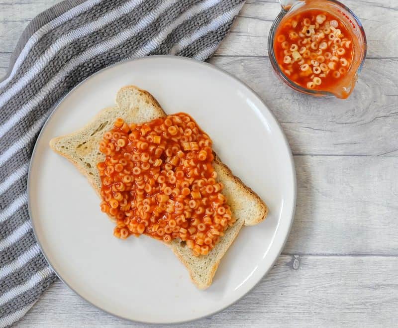 Tinned Spaghetti On Toast