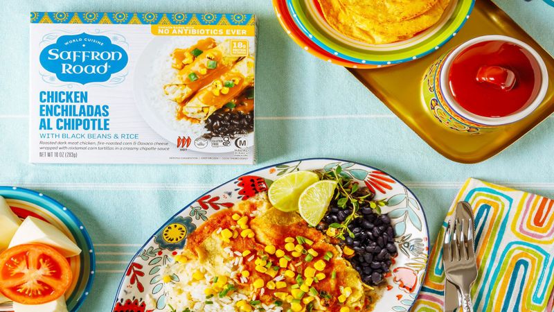 Saffron Road Chicken Enchiladas Al Chipotle