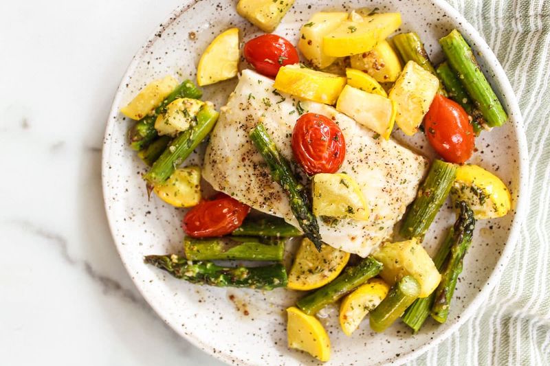Order: Grilled Fish With Vegetables
