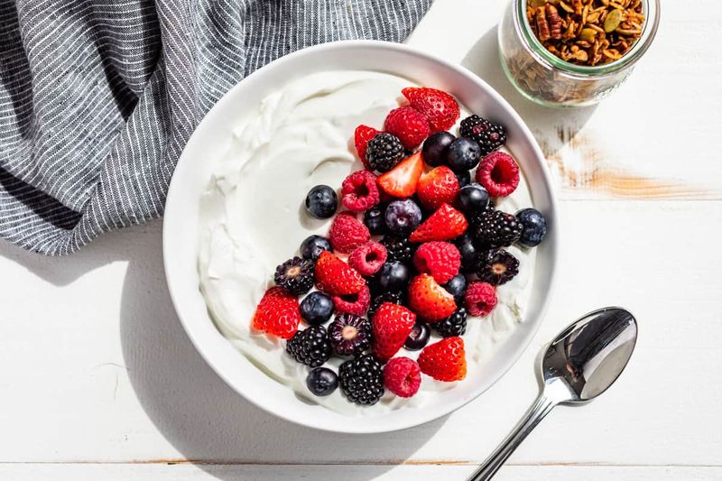 Swap Flavoured Yogurt For Plain With Fresh Fruit