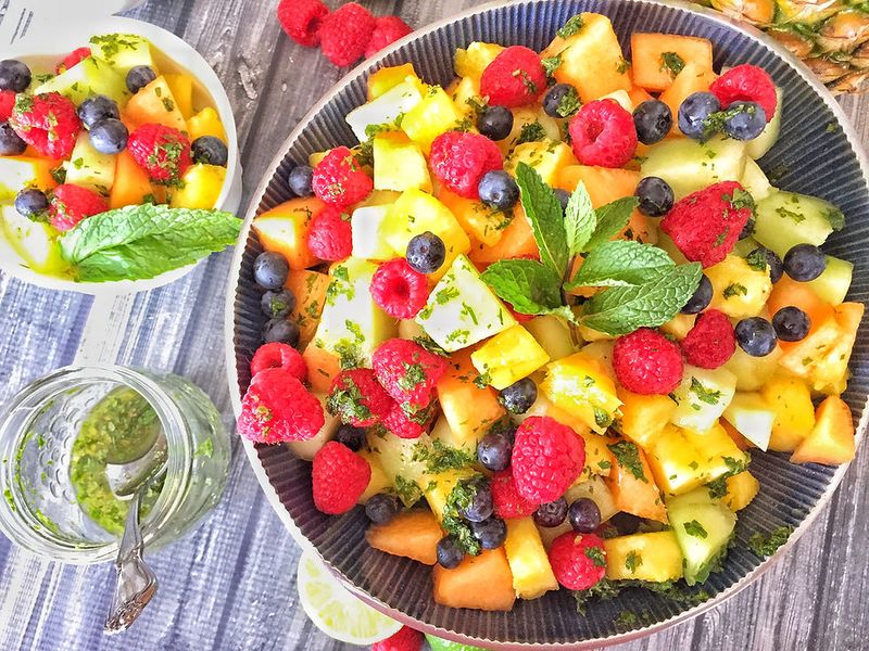 Fruit Salad With Lime And Mint