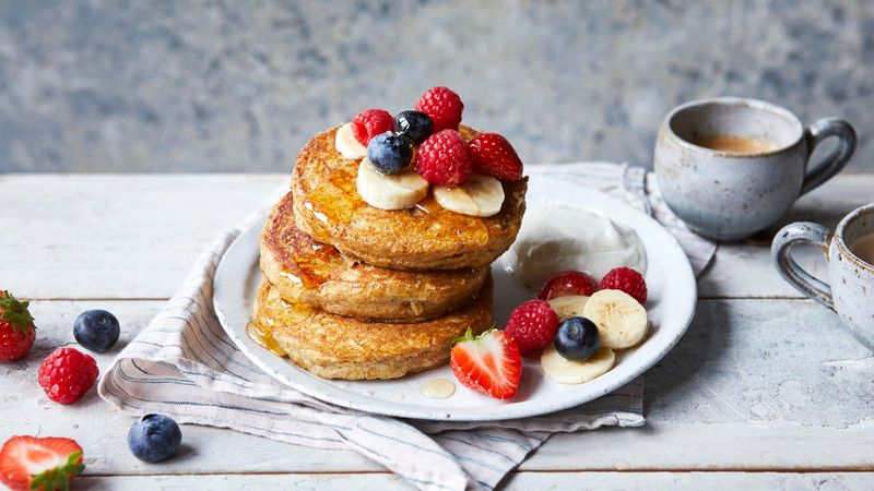 Fluffy Tahini Pancakes