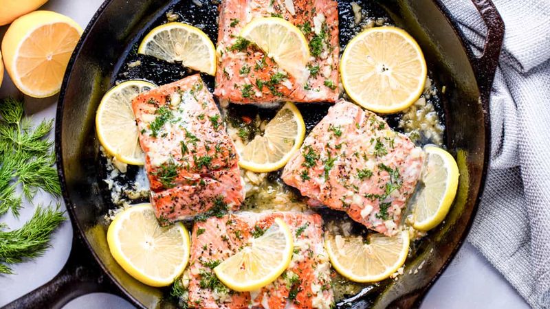 Baked Lemon Garlic Salmon