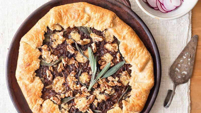 Blue Cheese And Walnut Galette