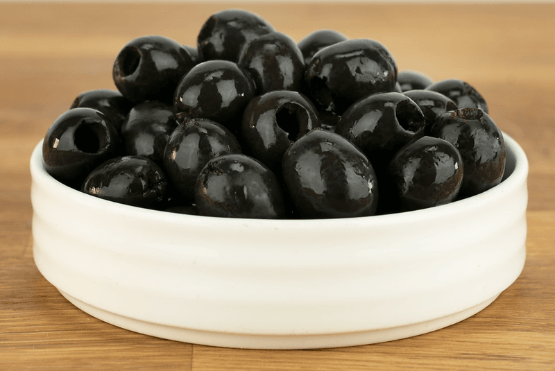 Black Pitted Olives from a Jar