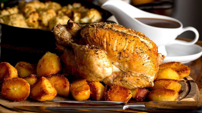 Roast Chicken With Veg