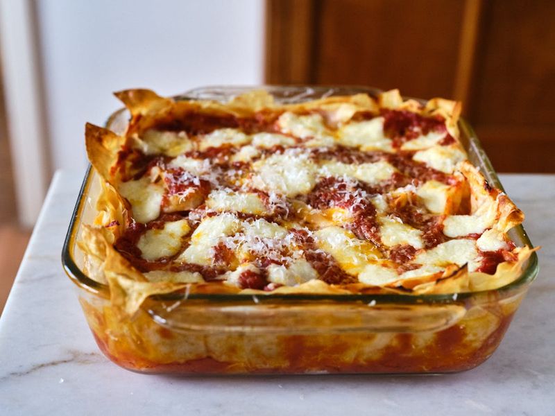 Layer Sauce Generously