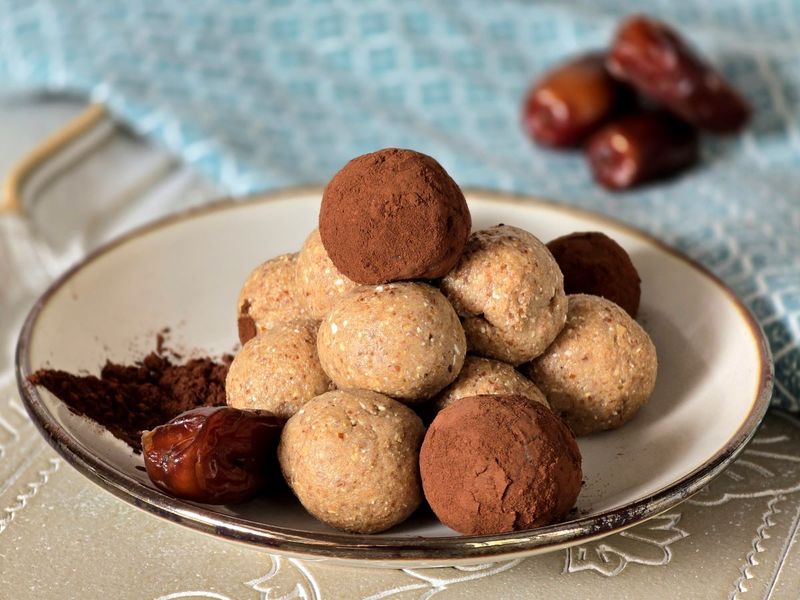 No-Bake Tahini Date Energy Balls