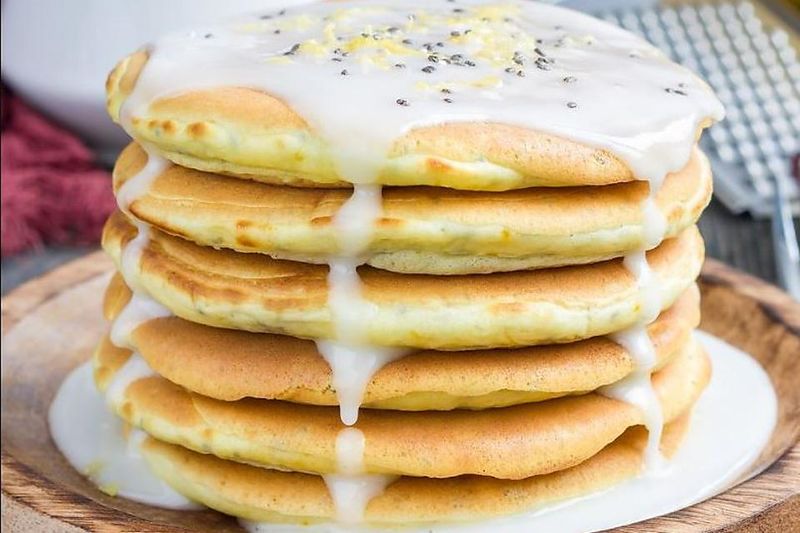 Zesty Lemon Poppy Seed Pancakes
