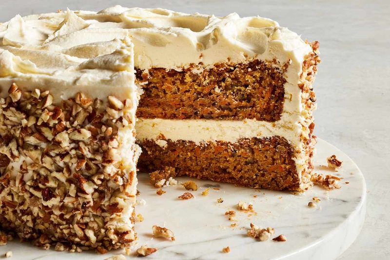 Spiced Carrot Cake With Cream Cheese Frosting