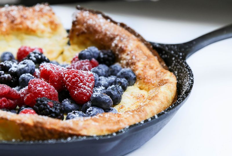 Dutch Baby Pancake With Fresh Berries