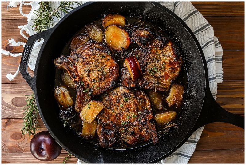 Braised Pork With Plums