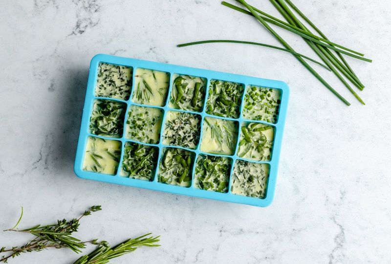 Freeze Herbs In Oil Or Butter