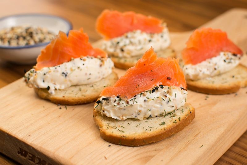 Smoked Salmon Blinis With Dill Cream
