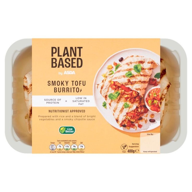 Plant-Based By Asda Smoky Tofu Burrito