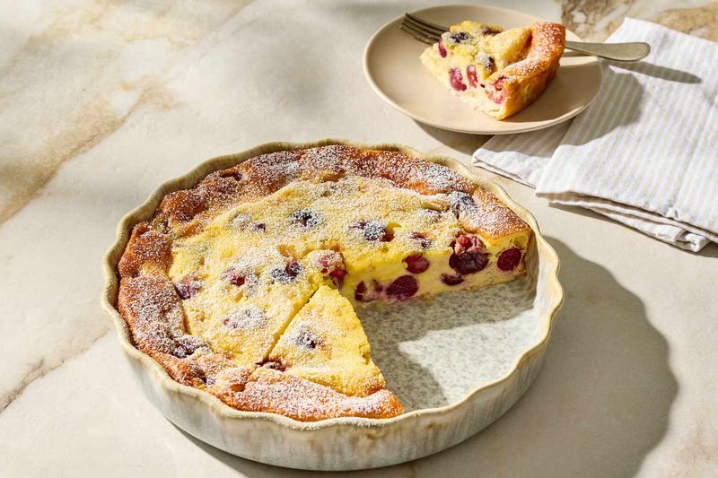 Cherry And Dark Chocolate Clafoutis