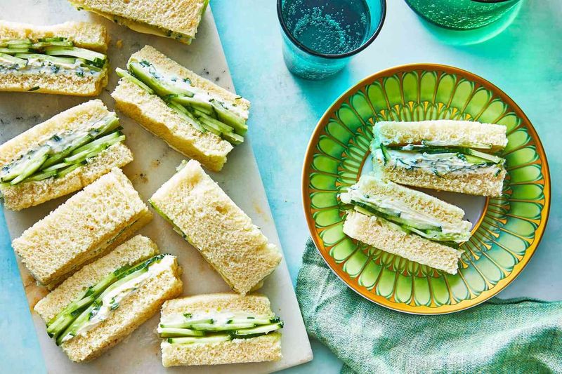 Cucumber And Cream Cheese Sandwiches