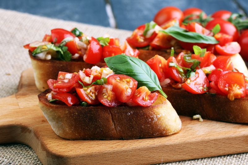 Tomato And Basil Bruschetta