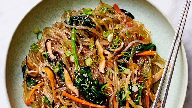 Japchae (Glass Noodle Stir-Fry)