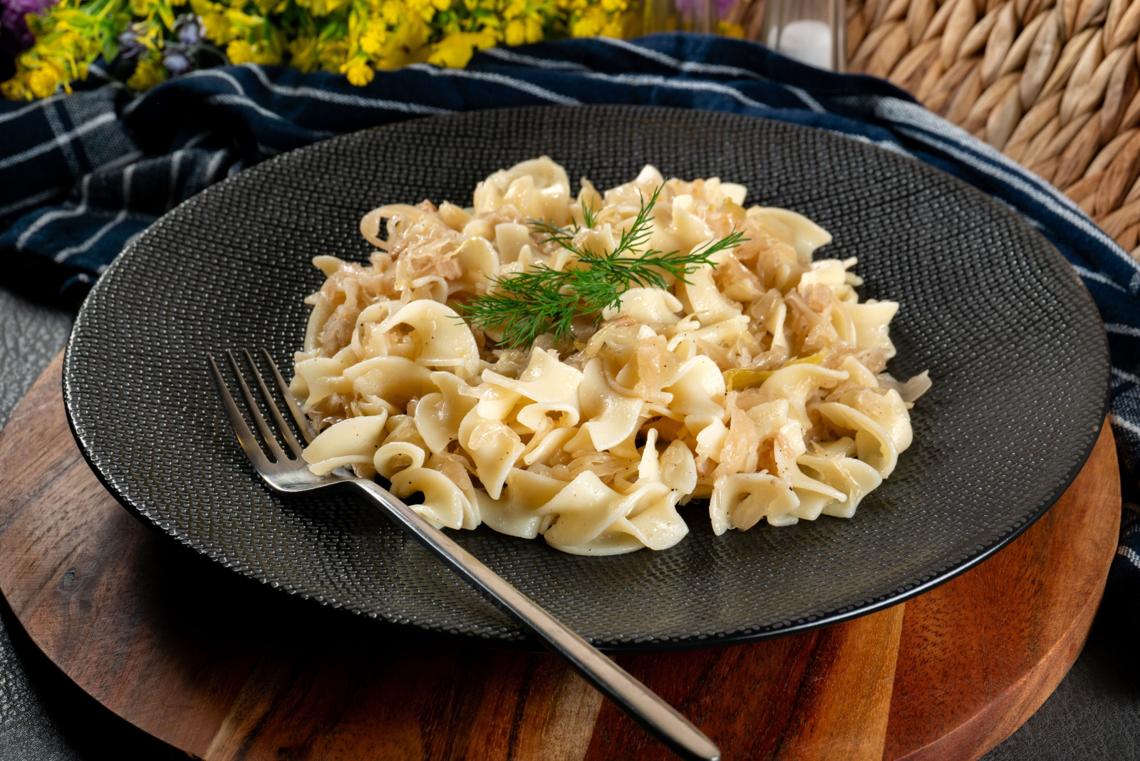 Lazanki - a classic dish of Polish cuisine.