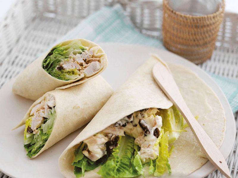 Coronation Chicken Wraps