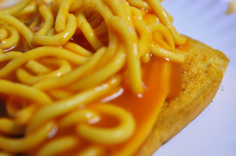Tinned Spaghetti On Toast