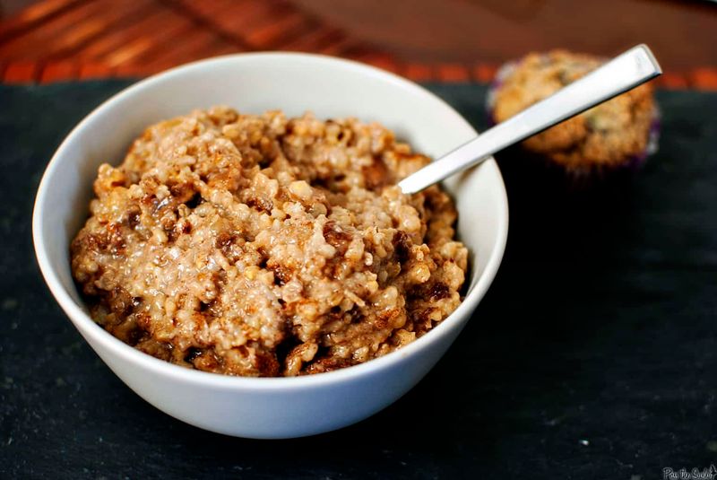 Overnight Cinnamon Apple Porridge
