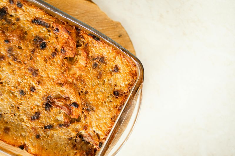 Baked Food on a Glass Tray