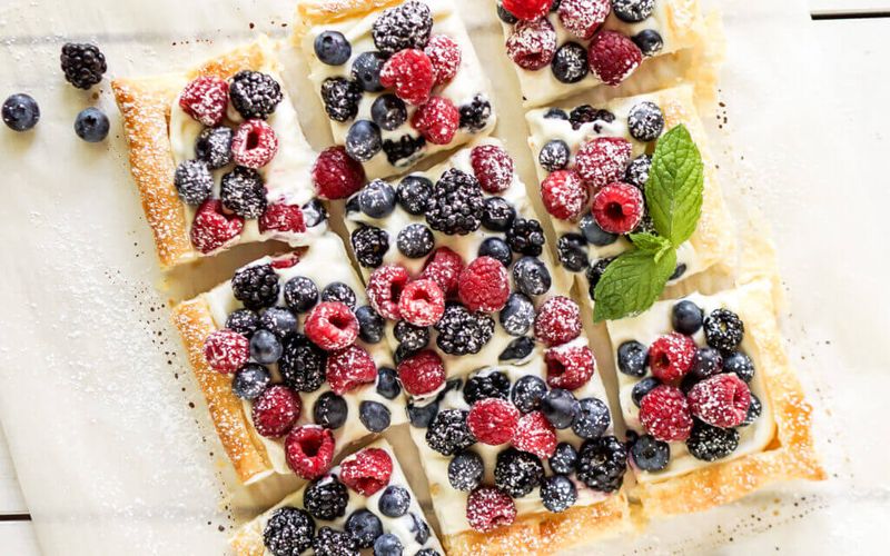 Puff Pastry Tarts With Fresh Berries