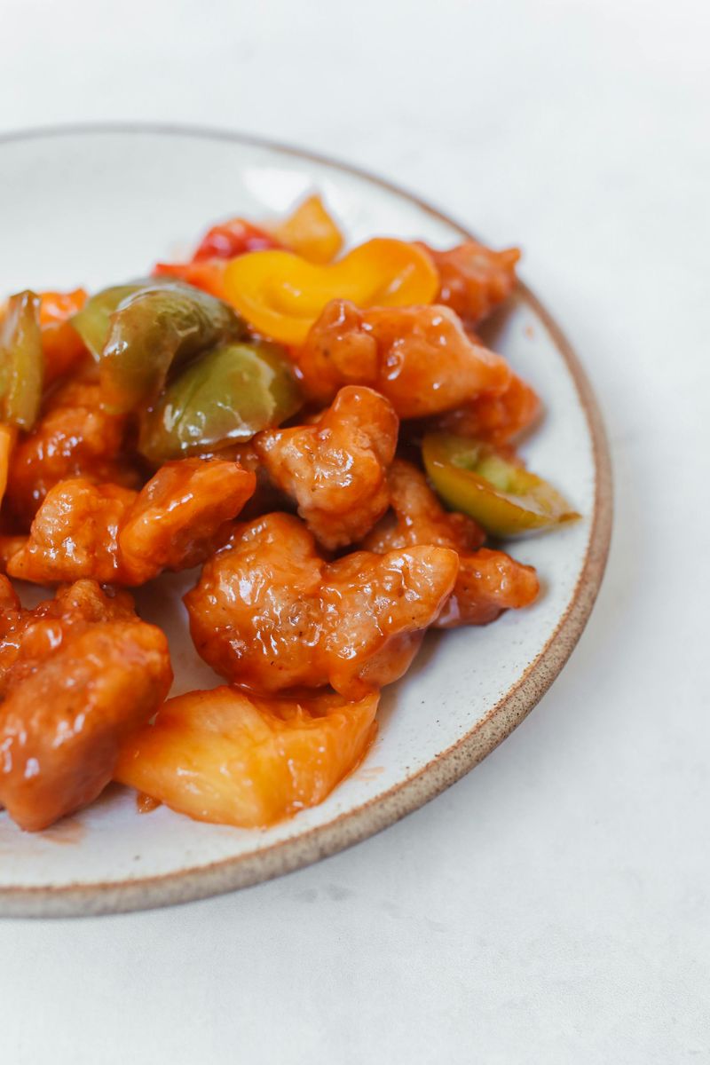  Food on White Ceramic Plate