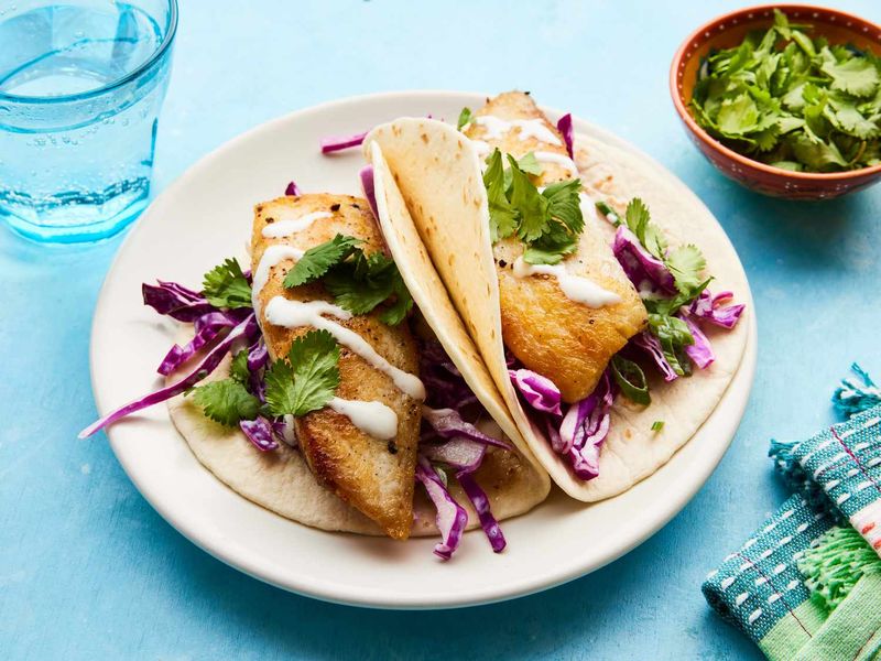Fish Tacos With Slaw And Lime Mayo