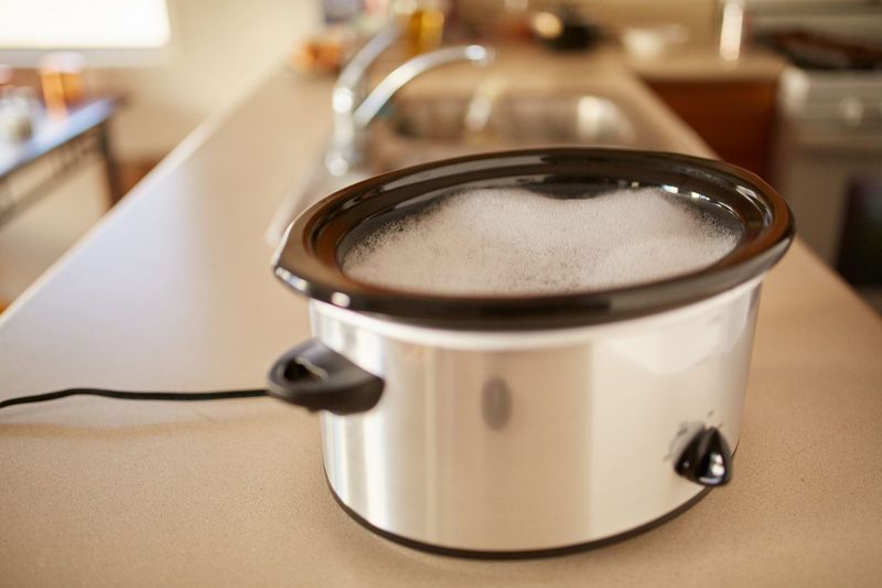 Clean Easily By Slow Cooking Soap And Water