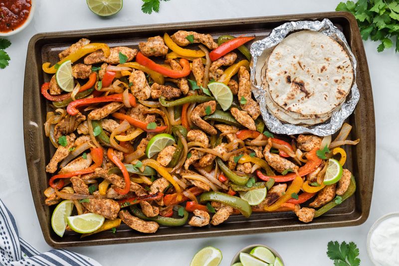 Sheet Pan Chicken Fajitas