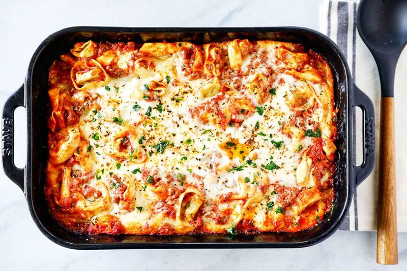 Cheesy Baked Tortellini