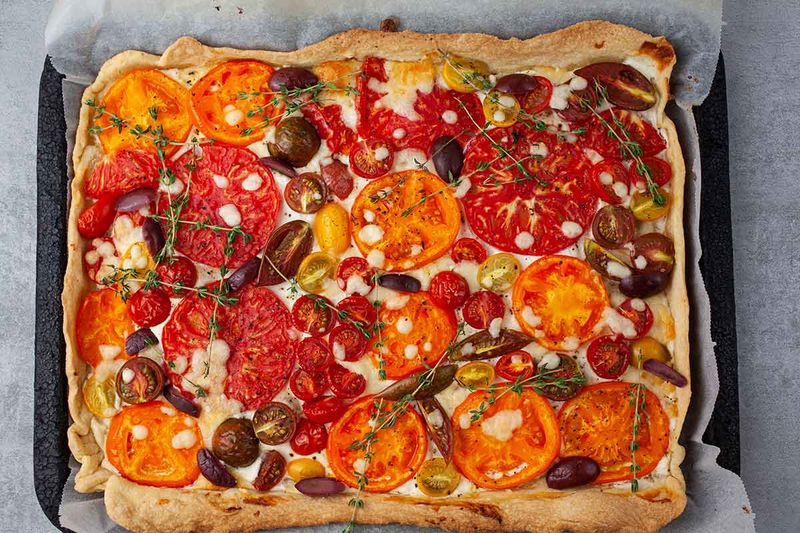 Tomato & Olive Tart