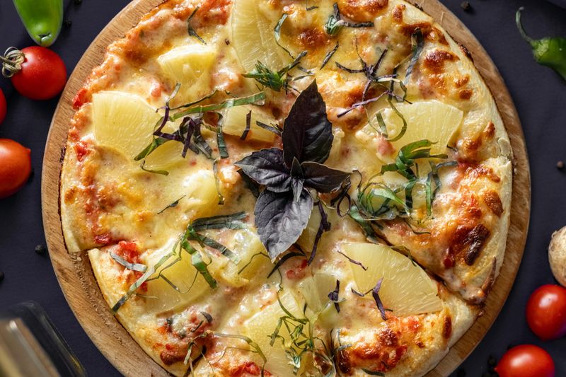 Pizza with Pineapple