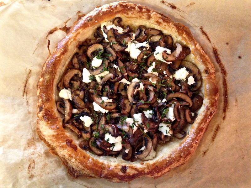 Mushroom And Caramelised Onion Tart