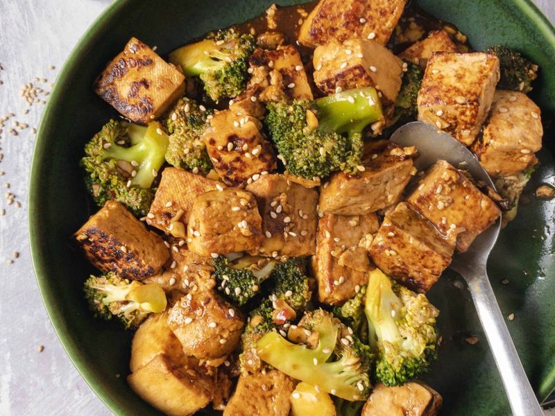 Spicy Tofu And Broccoli Stir-Fry