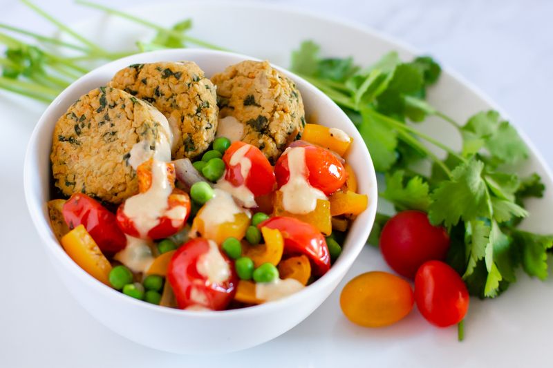 Falafel Bowl With Rainbow Veg