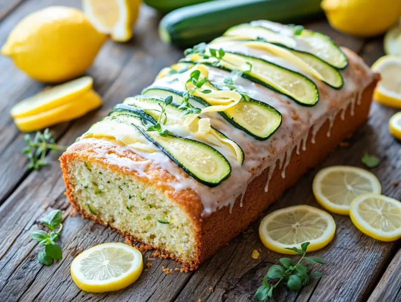 Courgette And Lemon Drizzle Cake