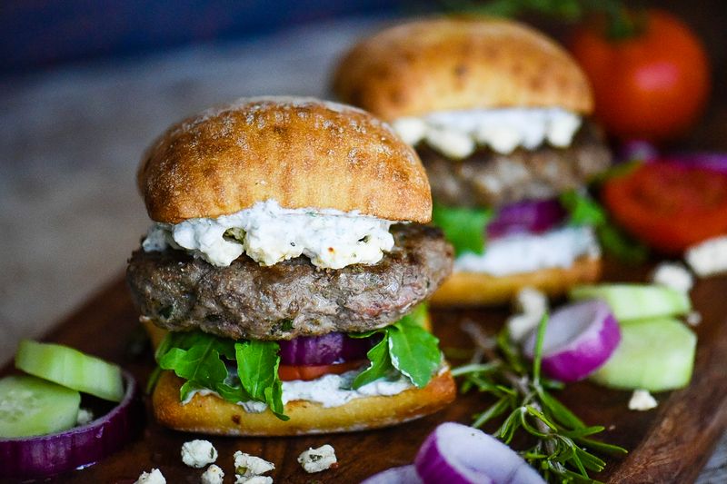 Mediterranean Lamb Burger