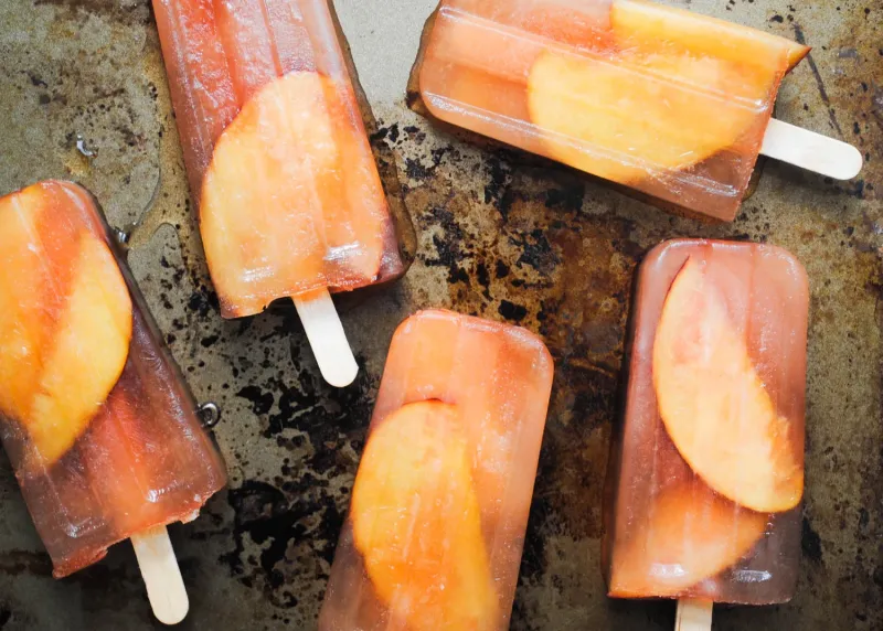 Peach Iced Tea Popsicles