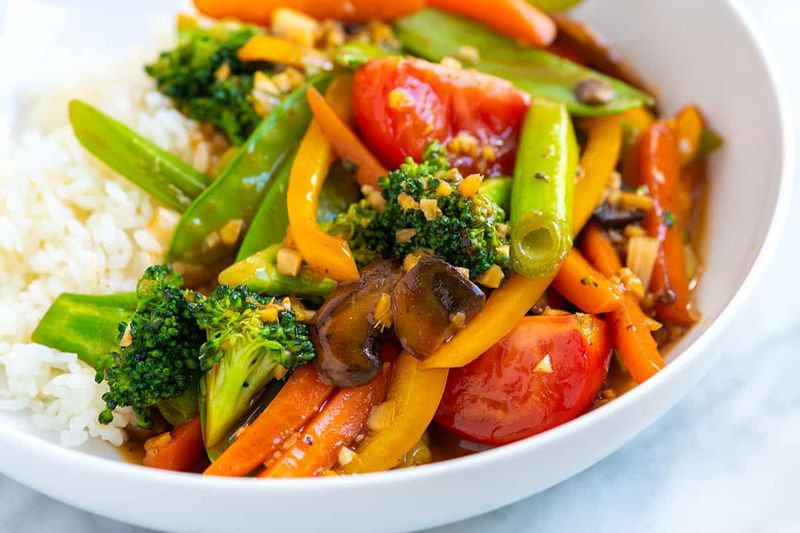 Vegetable Stir-Fry With Ginger Soy Sauce