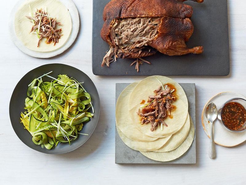 Crispy Duck With Pancakes