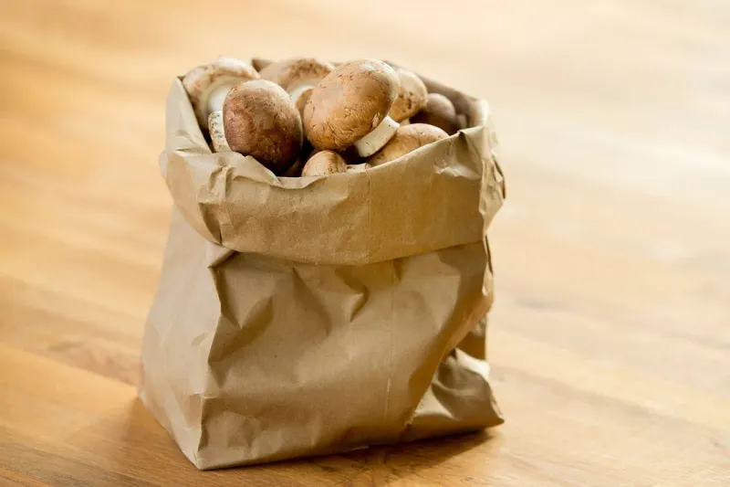 Store Mushrooms In Paper Bags