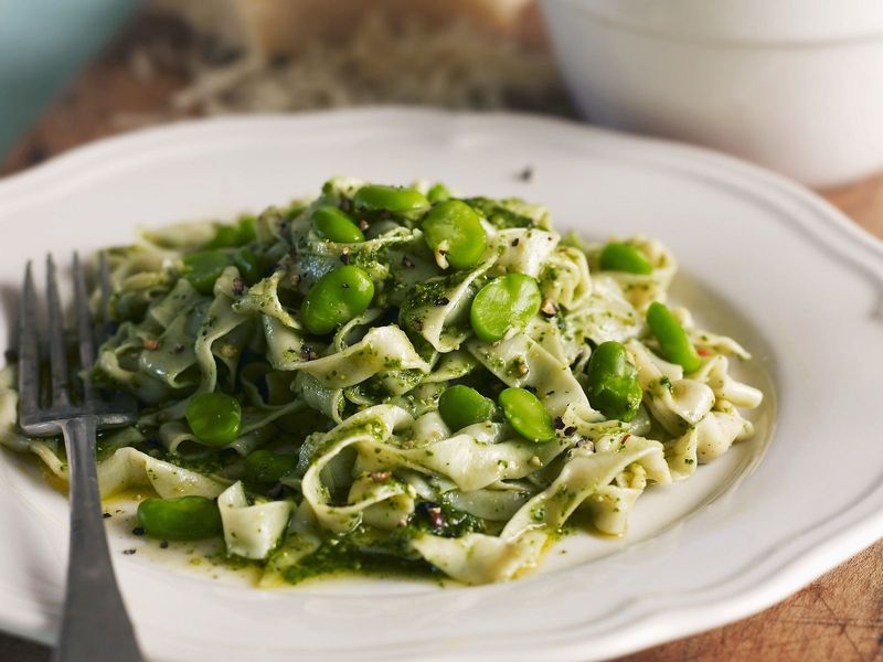 Broad Bean And Mint Pasta