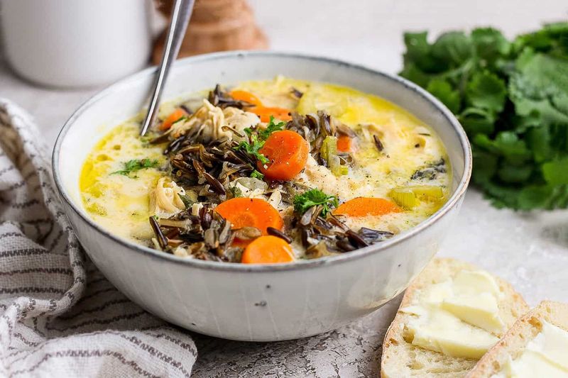 Cream Of Chicken Soup + Wild Rice + Thyme