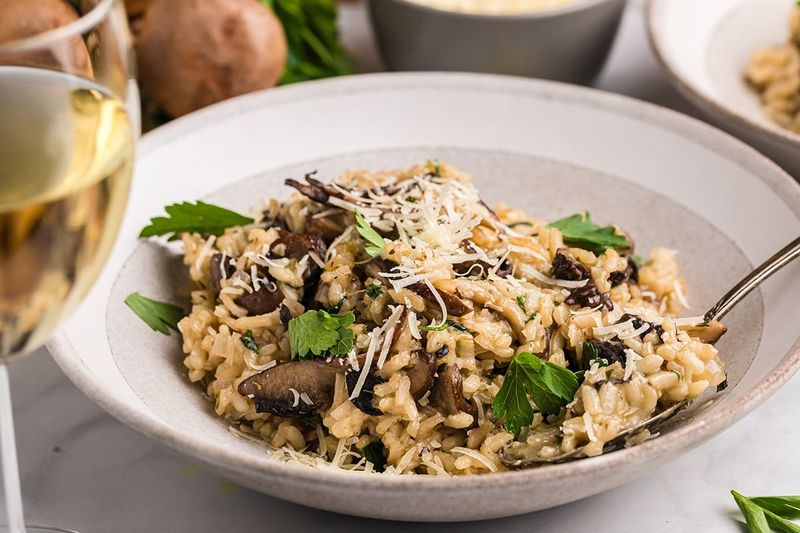 Mushroom And Truffle Oil Risotto