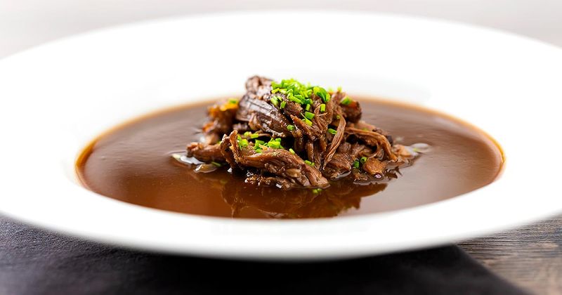 Oxtail Soup + Worcestershire Sauce + Black Pepper